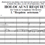Holocaust Requiem for Viola and Symphony Orchestra (1994-1995)